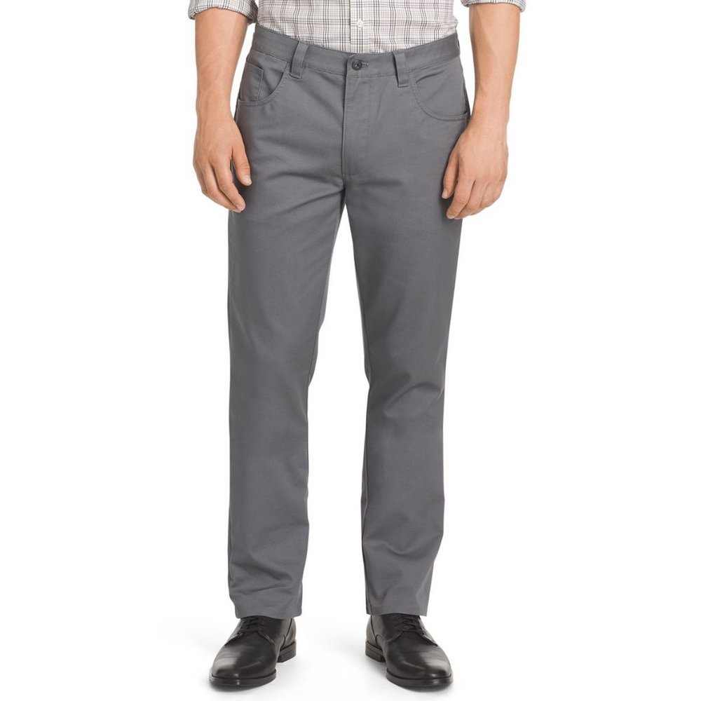Men's Van Heusen Khakis Straight Slacks - Pleat Front